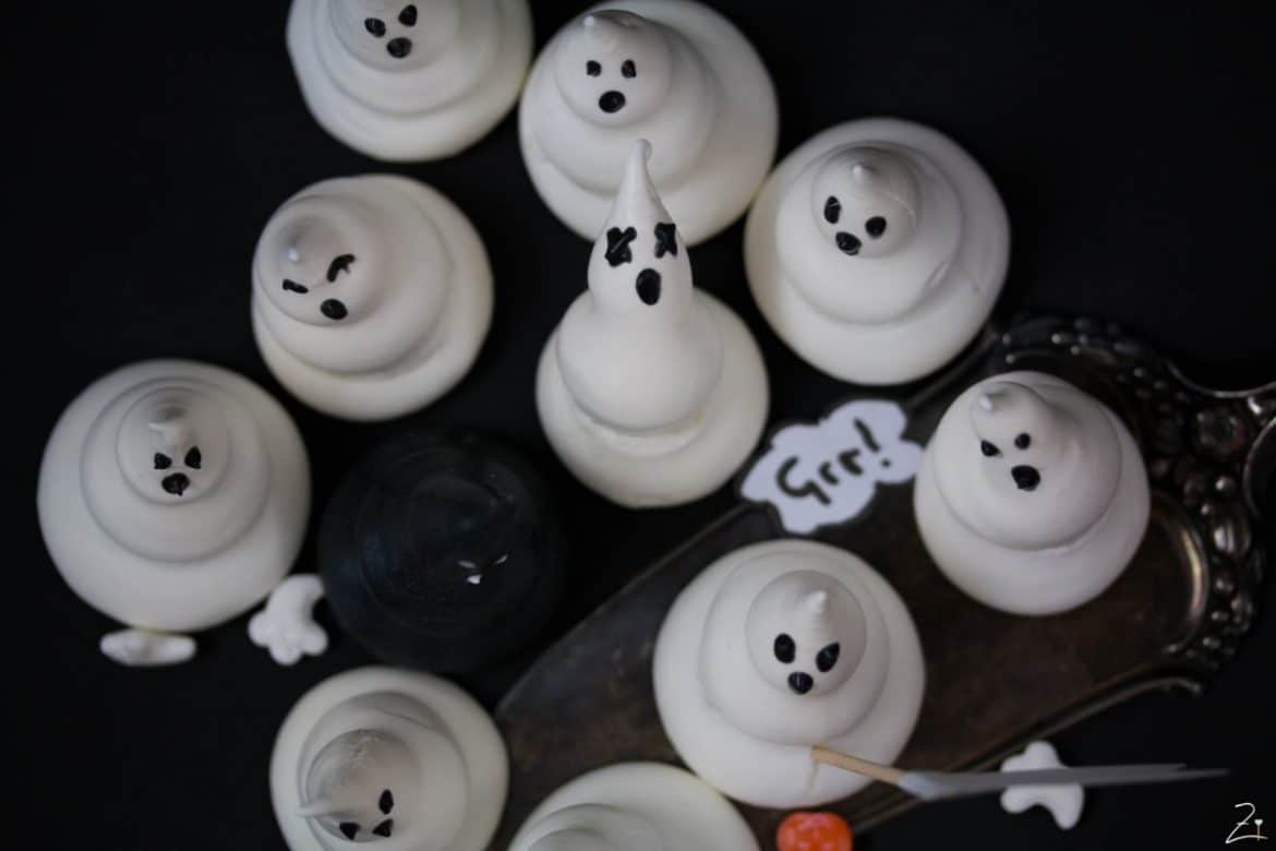 Baiser Gespenster: Halloween Rezept | Zimtblume.de Baiser Gespenster: Halloween Rezept | Zimtblume.de
