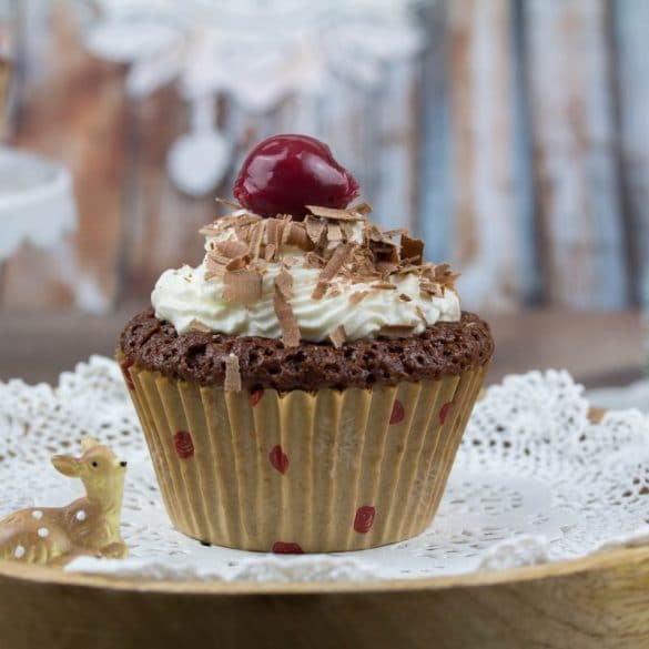 Rezept für Schwarzwälder Kirsch Cupcakes | Zimtblume.de