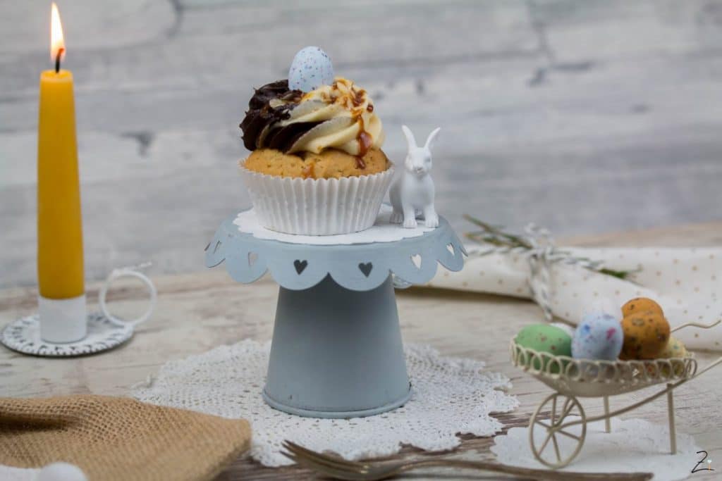 Erdnuss Cupcakes mit Schoko-Erdnusbutter Topping