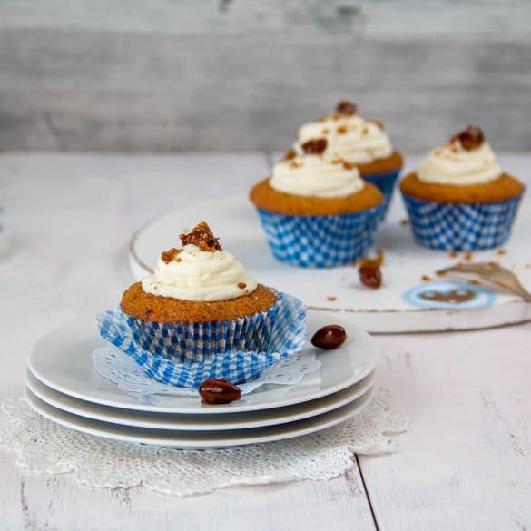 Oktoberfest Cupcakes mit gebrannten Mandeln | Zimtblume.de