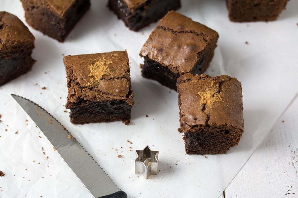 Schoko Zimt Brownies Einfaches Rezept Zimtblume