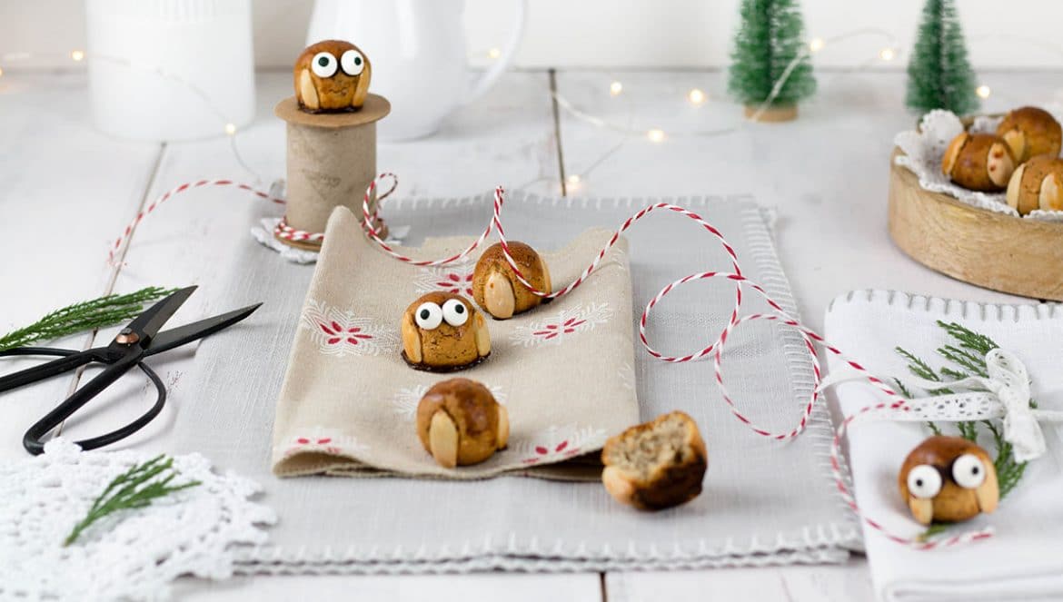 Weihnachtsplätzchen-Bethmännchen mit Marzipan