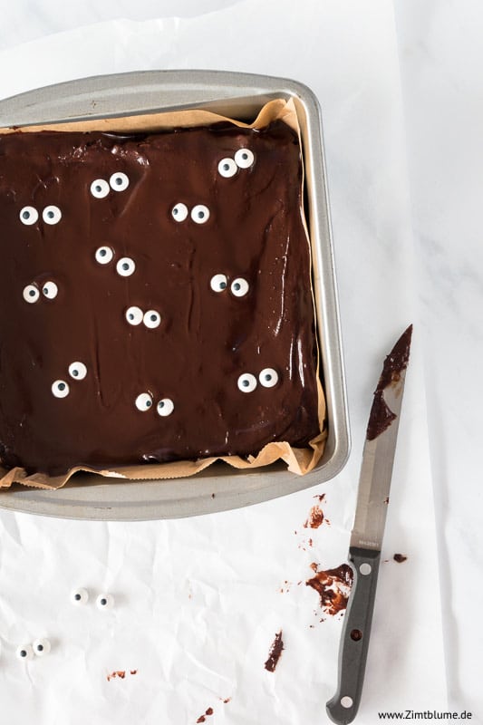 Halloween Rezept für Monster Brownies