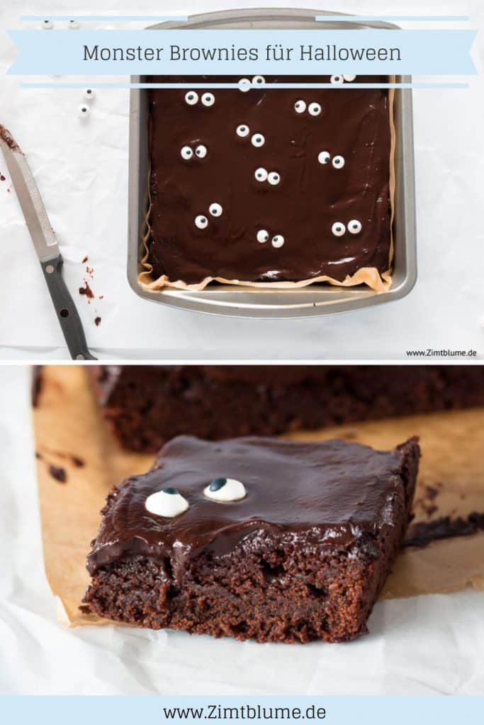 Halloween Rezept für Monster Brownies