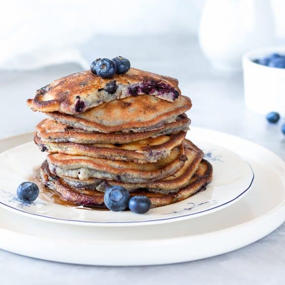 Das beste Blaubeer Pancakes Rezept