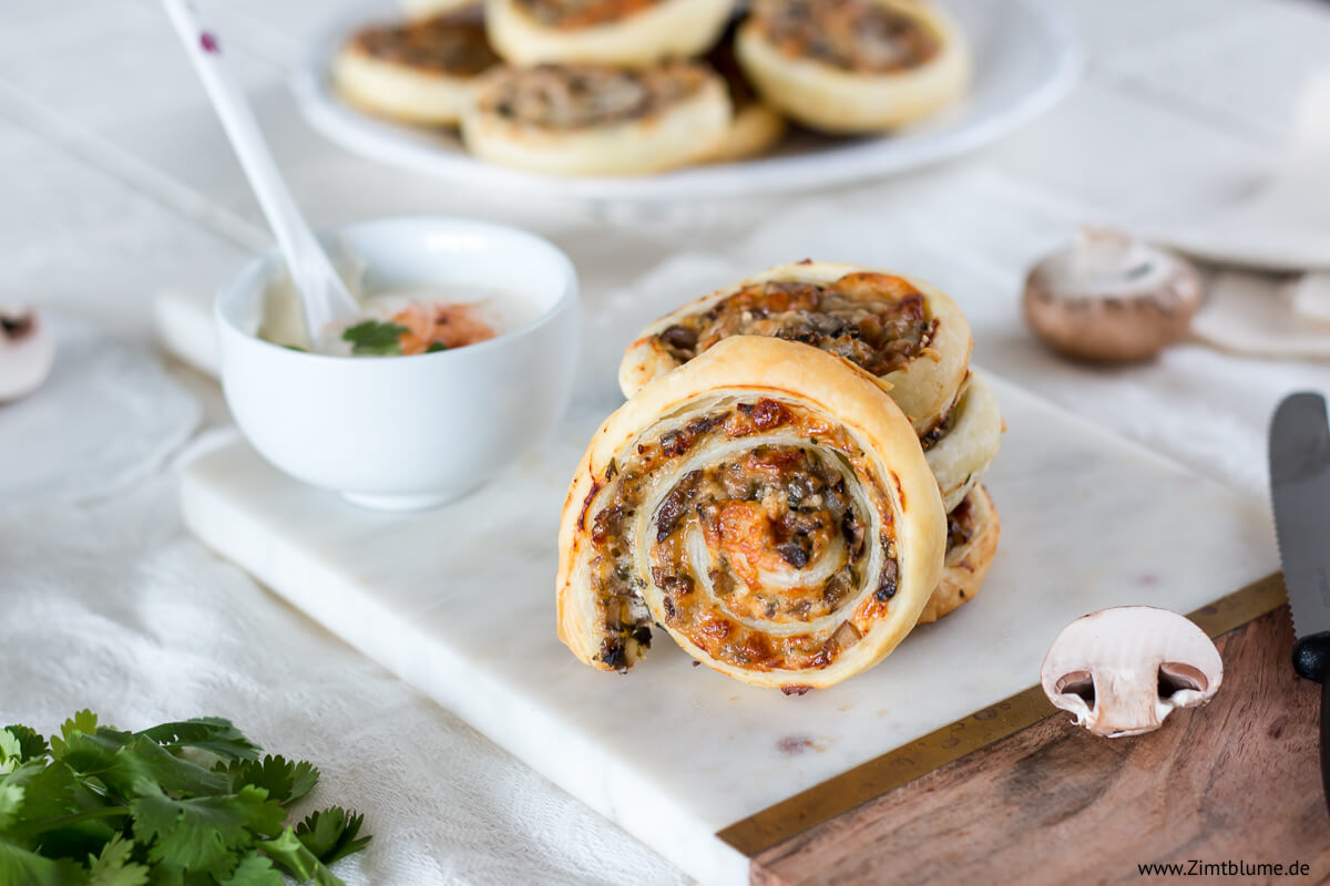 Blätterteigschnecken: Vegetarisches Rezept | Zimtblume.de