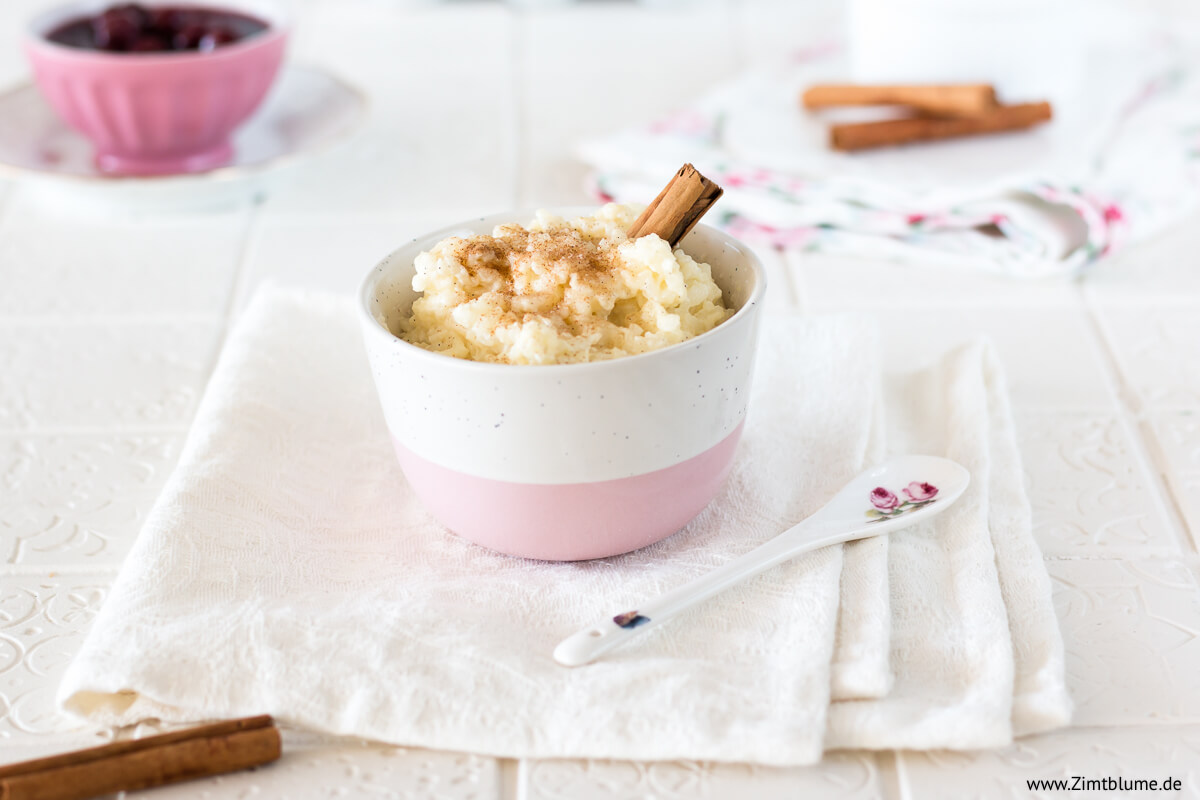 Milchreis selber machen Omas Grundrezept Zimtblume.de