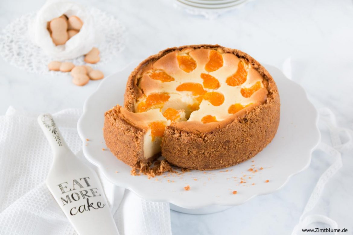 Käsekuchen mit Mandarinen: Rezept zum selber backen Käsekuchen mit Mandarinen: Rezept zum selber backen