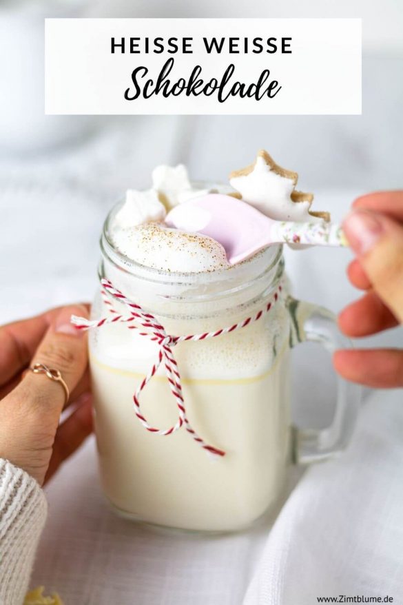 Heiße weiße Schokolade: Rezept für weiße Trinkschokolade