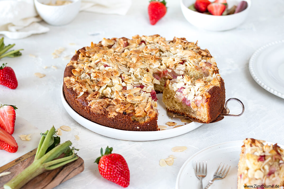 Erdbeer Rhabarber Kuchen | Zimtblume.de