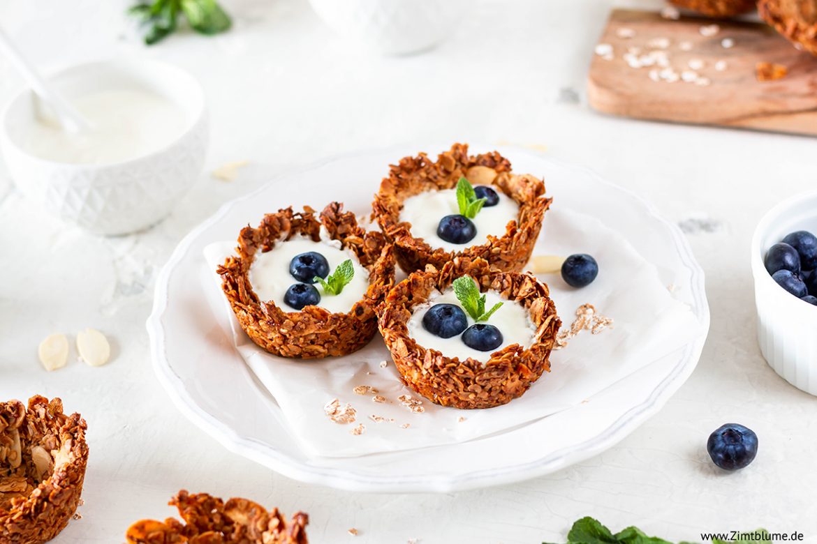 Granola Cups Gesunde & knusprige Frühstücksidee Zimtblume.de
