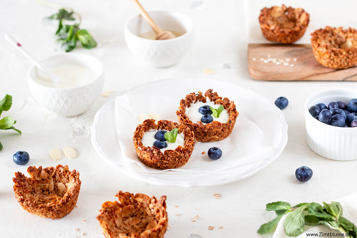 Granola Cups Gesunde & knusprige Frühstücksidee Zimtblume.de