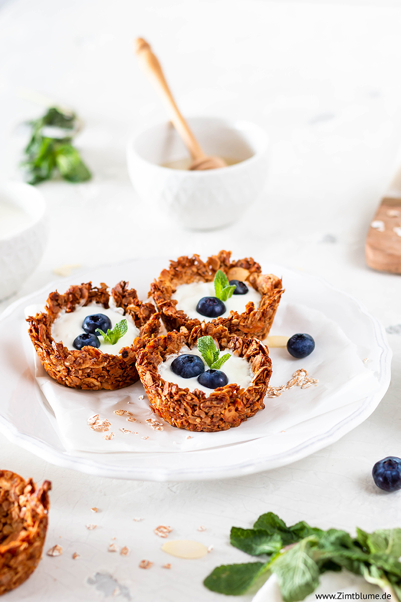 Granola Cups Gesunde & knusprige Frühstücksidee Zimtblume.de