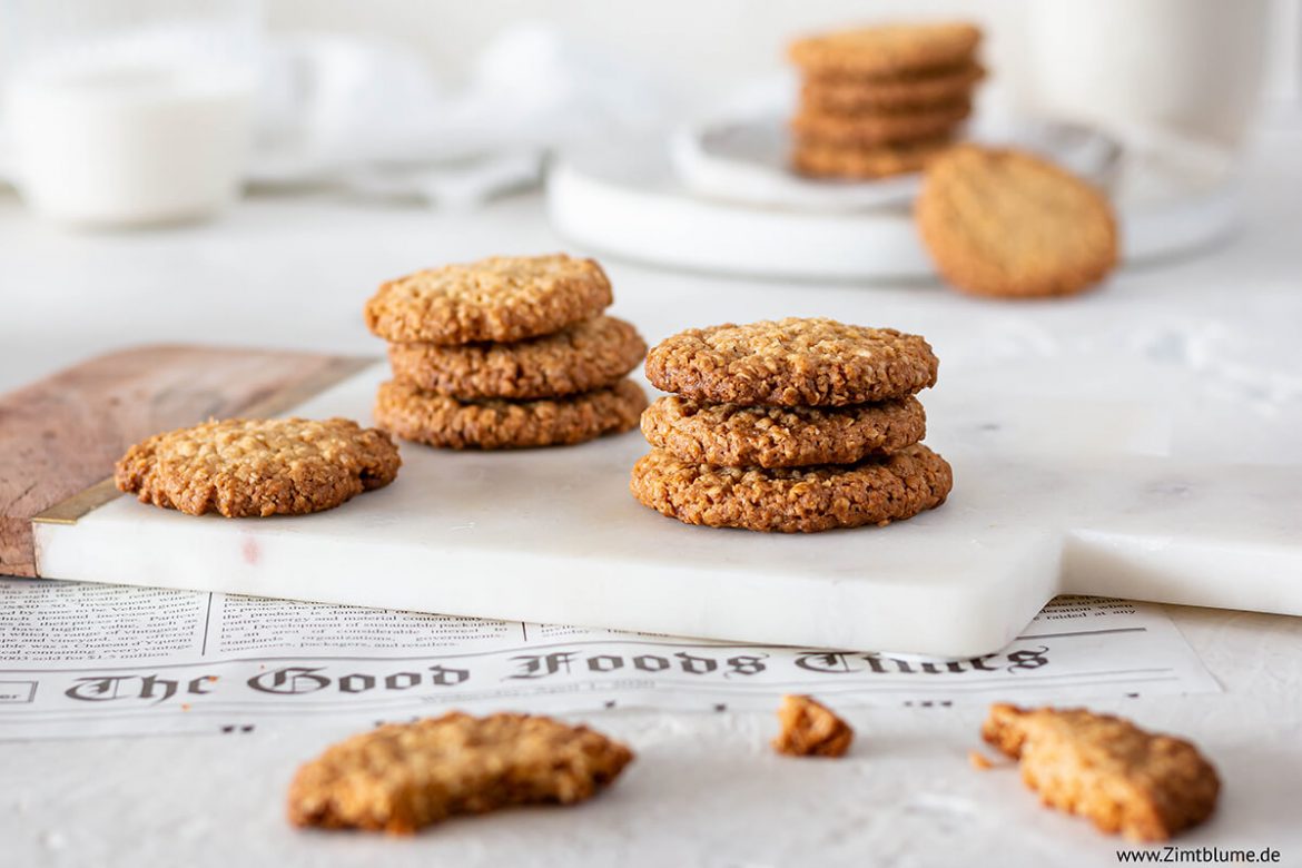 Haferkekse: Knusprige Haferflocken Kekse wie vom Schweden Haferkekse: Knusprige Haferflocken Kekse wie vom Schweden