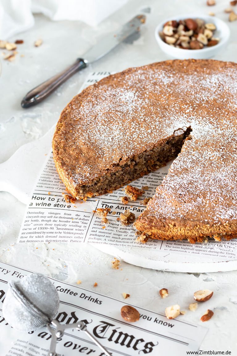 Nusskuchen ohne Mehl: Rezept für saftigen Haselnusskuchen Nusskuchen ohne Mehl: Rezept für saftigen Haselnusskuchen