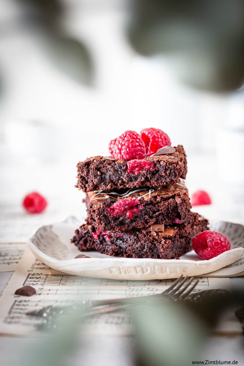 Die besten Himmbeer Brownies | Zimtblume.de