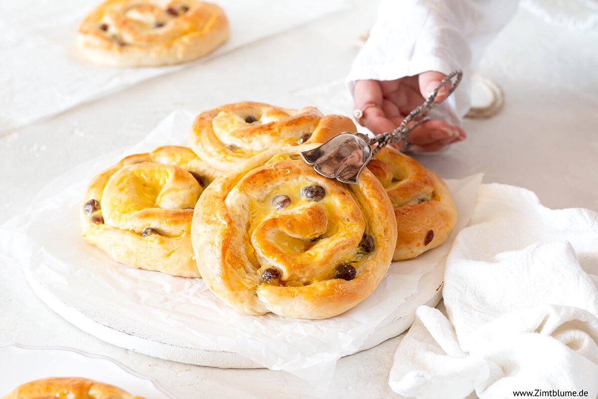 Puddingschnecken wie vom Bäcker: Das beste Rezept | Zimtblume.de