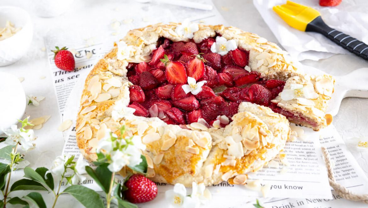 Erdbeer Galette Rezept, Zimtblume