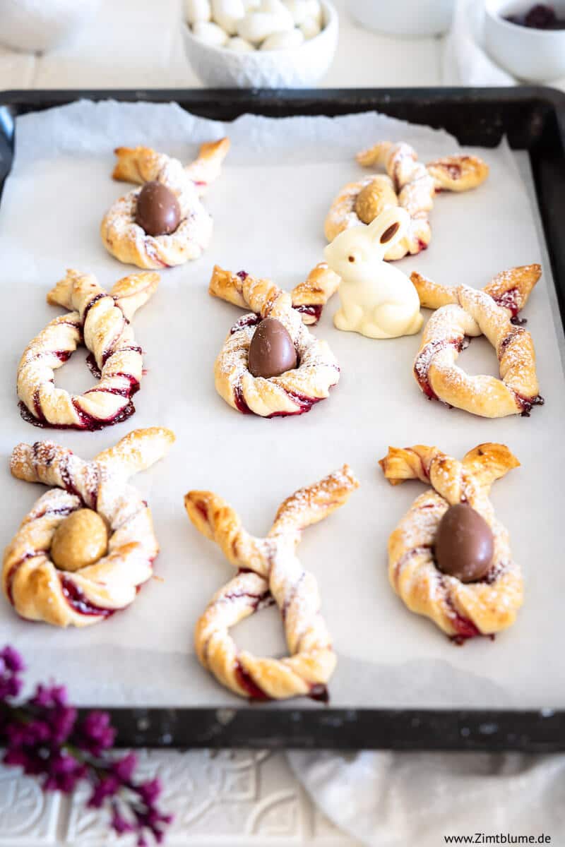 Blätterteig Hasen: Rezept für Ostern | Zimtblume.de