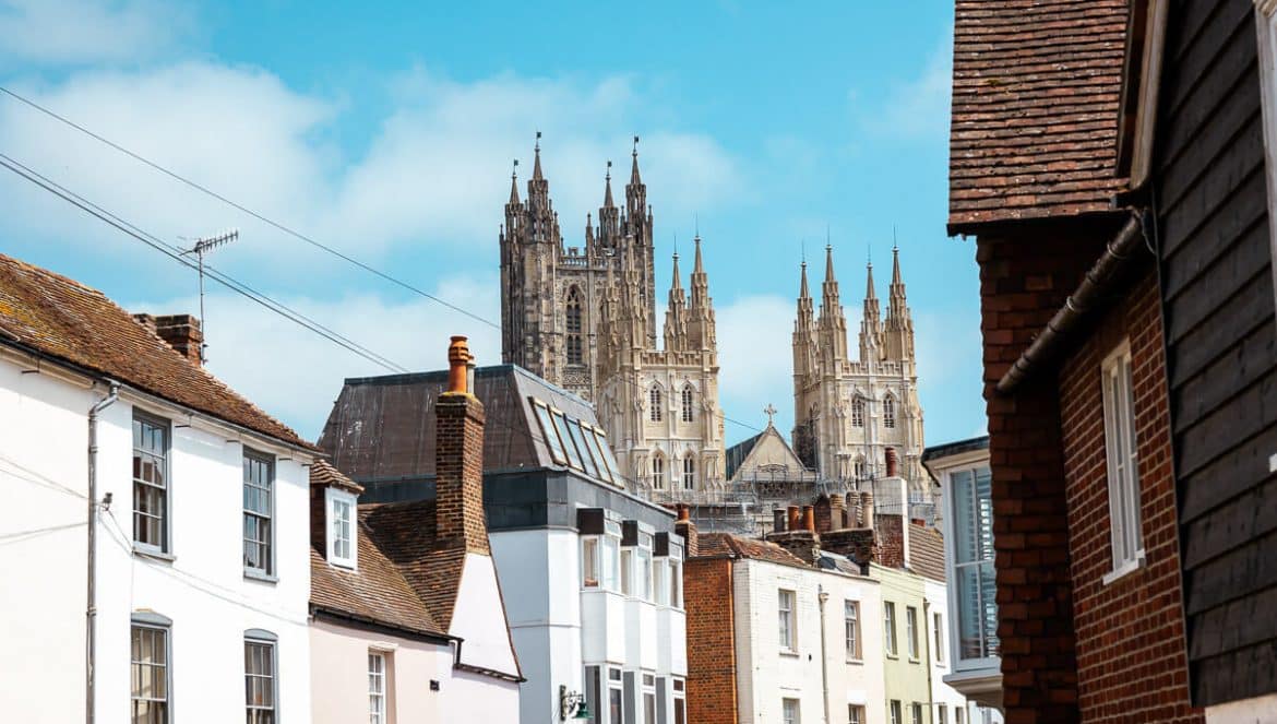 Canterbury Sehenswürdigkeiten: Blick auf Canterbury Cathedral