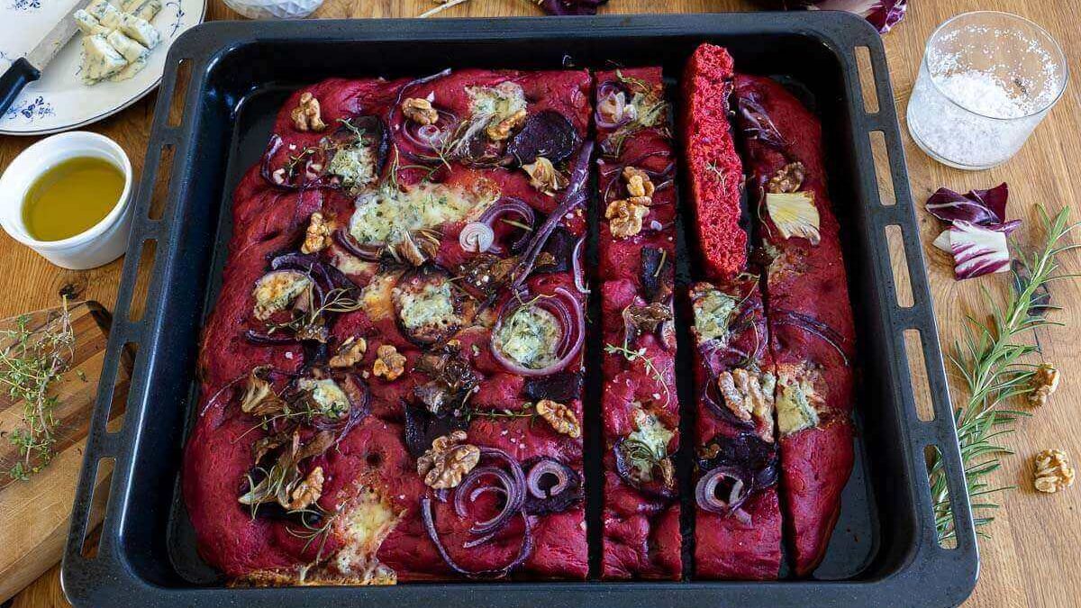 Rote Bete Focaccia