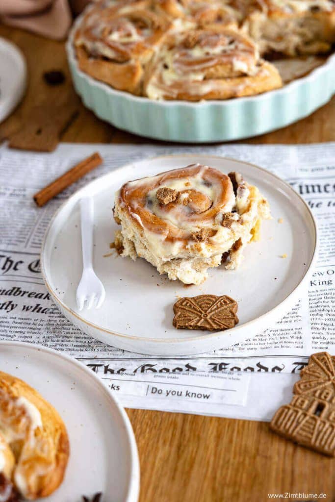 Hefeschnecken mit Spekulatius