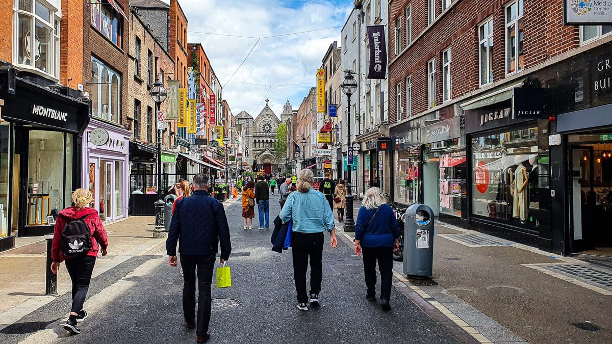 Dublin Sehenswürdigkeiten, Blick auf Anne Street South