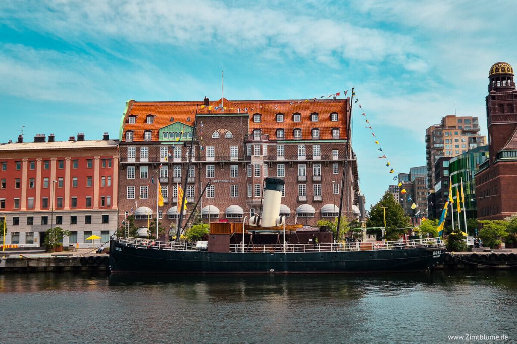 Boot im Inner Harbour in Malmö