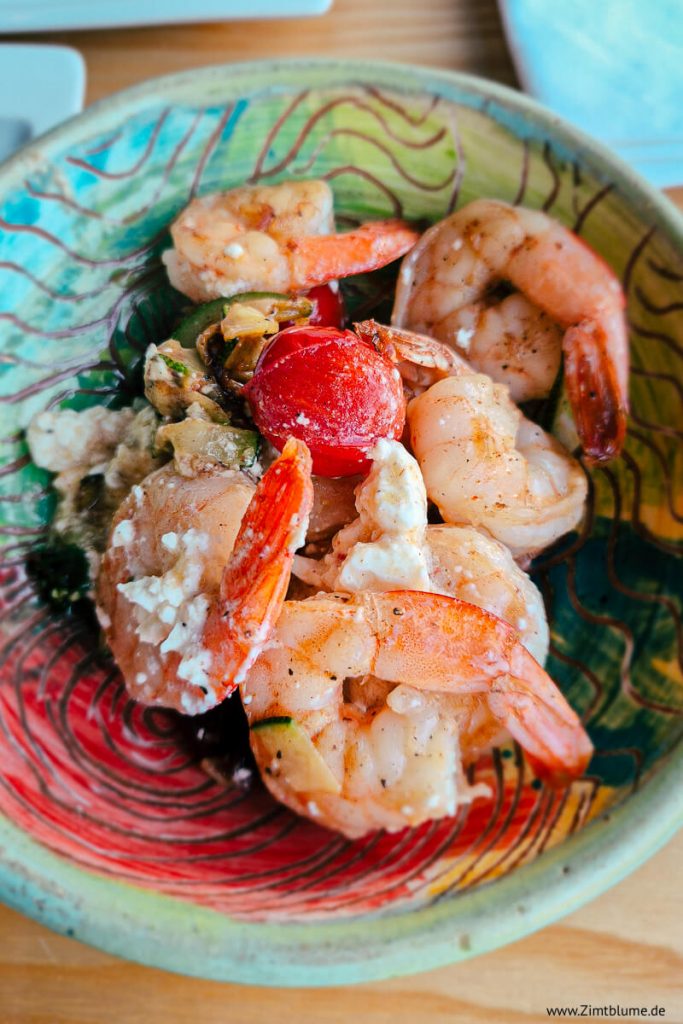 Garnelen als Vorspeise im Restaurant Lincoln Street Food