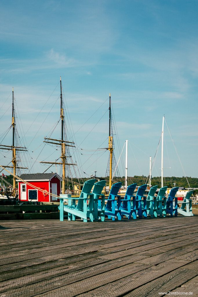 Uferpromenade von Lunenburg Nova Scotia