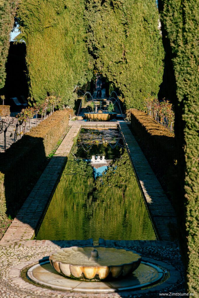 Brunnen in Generalife, Alhambra
