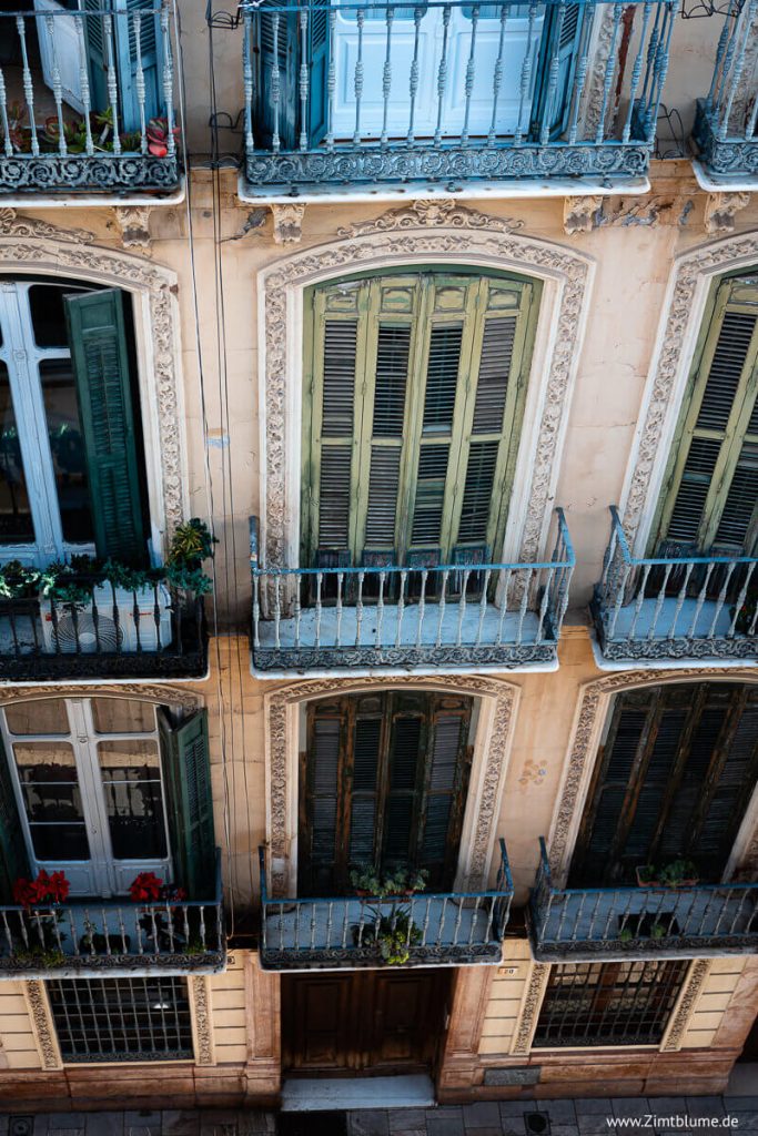 Málaga Fensterfassaden