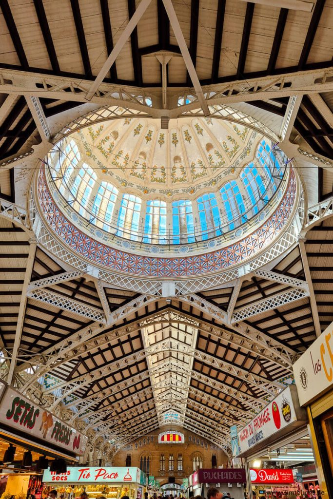 Mercat Central Valencia: Kuppel von Innen